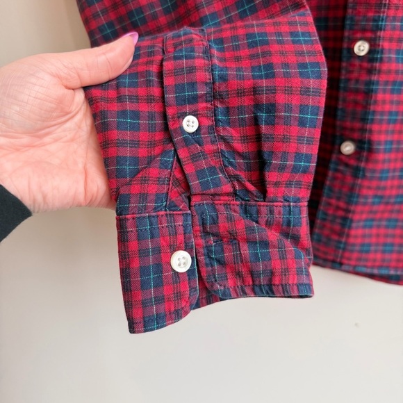 GAP Red and Green Checkered Men's Shirt - Picture 4 of 7
